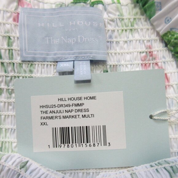 NWT Hill House The Anjuli in Farmer's Market Vegetable Cotton Maxi Dress XXL - Picture 7 of 8